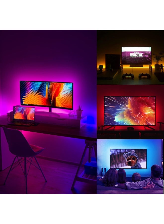 dalattin TV LED Backlight, RGB USB Led Lights for LED TV Lights Music Sync Bluetooth with Remote Control - Image 4